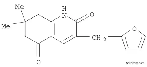 Molecular Structure of 1065273-25-7 (2,5(1H,6H)-Quinolinedione, 3-(2-furanylmethyl)-7,8-dihydro-7,7-dimethyl-)